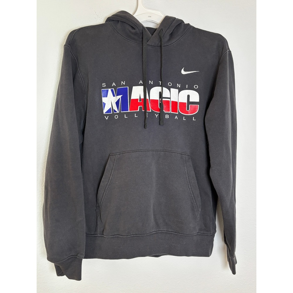 Nike San Antonio Magic Volleyball Hoodie Black Graphic Pullover Small